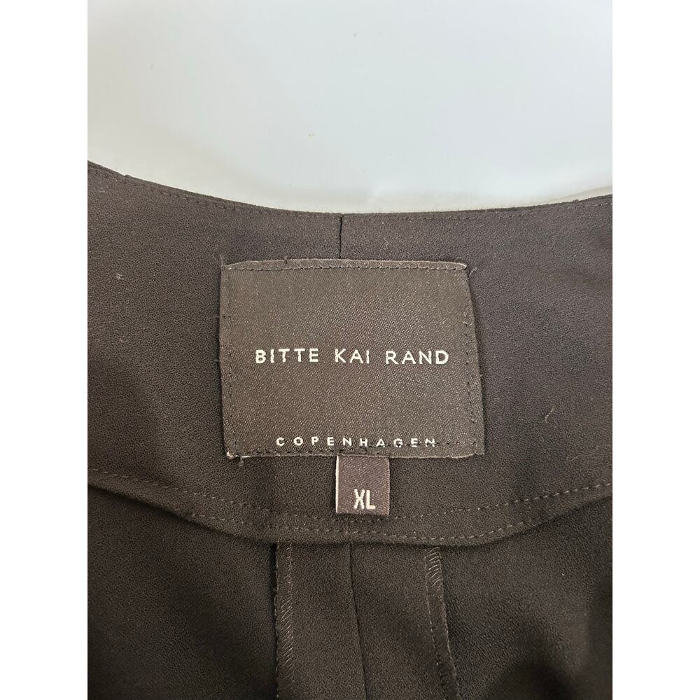 Bitte Kai Rand black dress womens XL modern chic pockets 3/4 sleeve - Picture 6 of 8